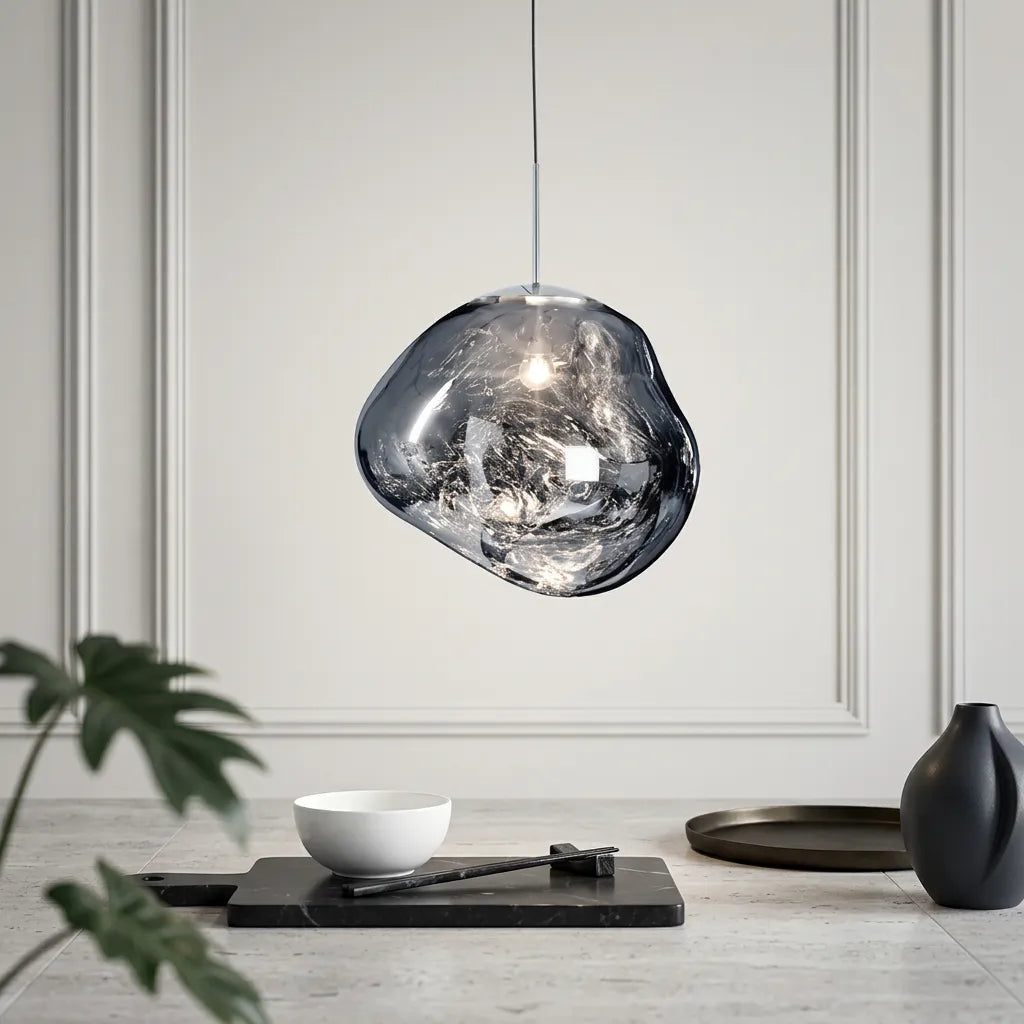 Suspension Milo | Luminaire suspendu design organique blanc chaud