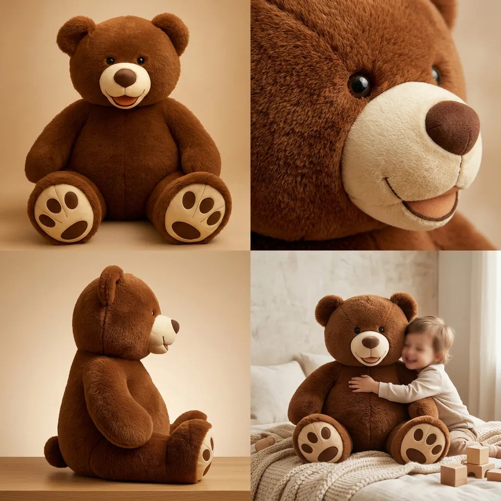 Ours en Peluche Câlinou | Grand nounours doux et moelleux pour cadeau