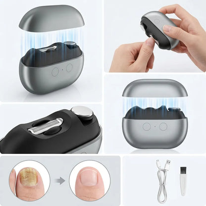 Coupe Ongle Electrique Orthopédique Inox pour Ongles Épais Gris