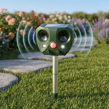 Répulsif Oiseaux BirdGuard™ | Répulsif ultrasonique solaire avec LED extérieur