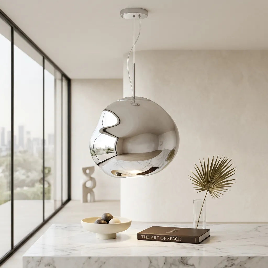 Suspension Milo | Luminaire suspendu design organique blanc chaud