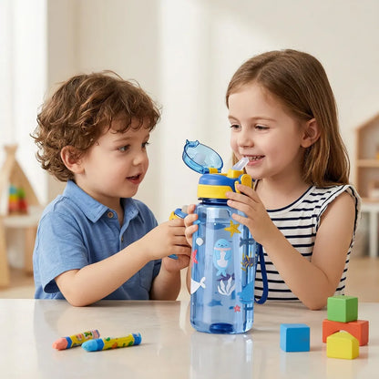 Gourde Enfant DinoSip | Gourde enfant 600ml avec paille étanche sans BPA
