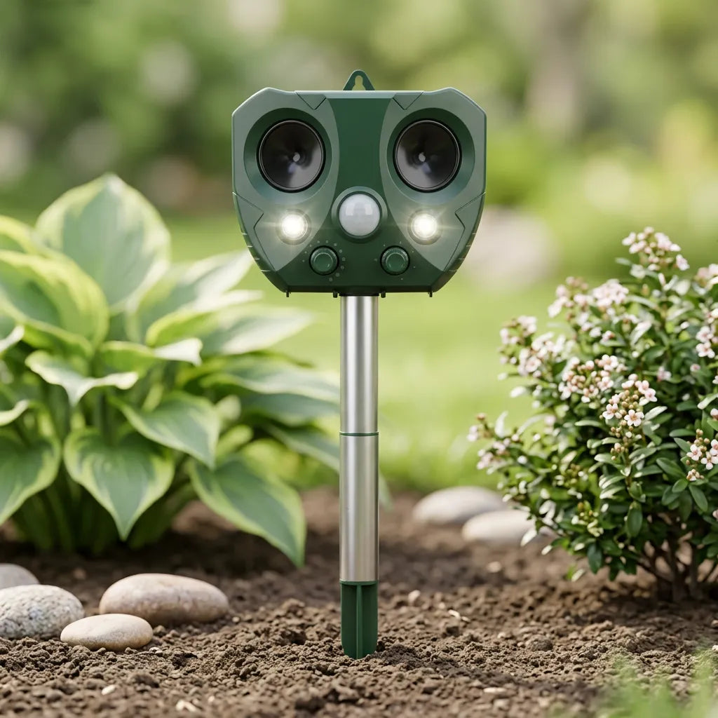 Répulsif Oiseaux BirdGuard™ | Répulsif ultrasonique solaire avec LED extérieur