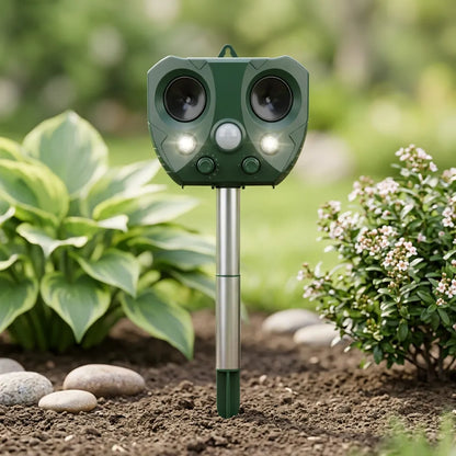 Répulsif Oiseaux BirdGuard™ | Répulsif ultrasonique solaire avec LED extérieur