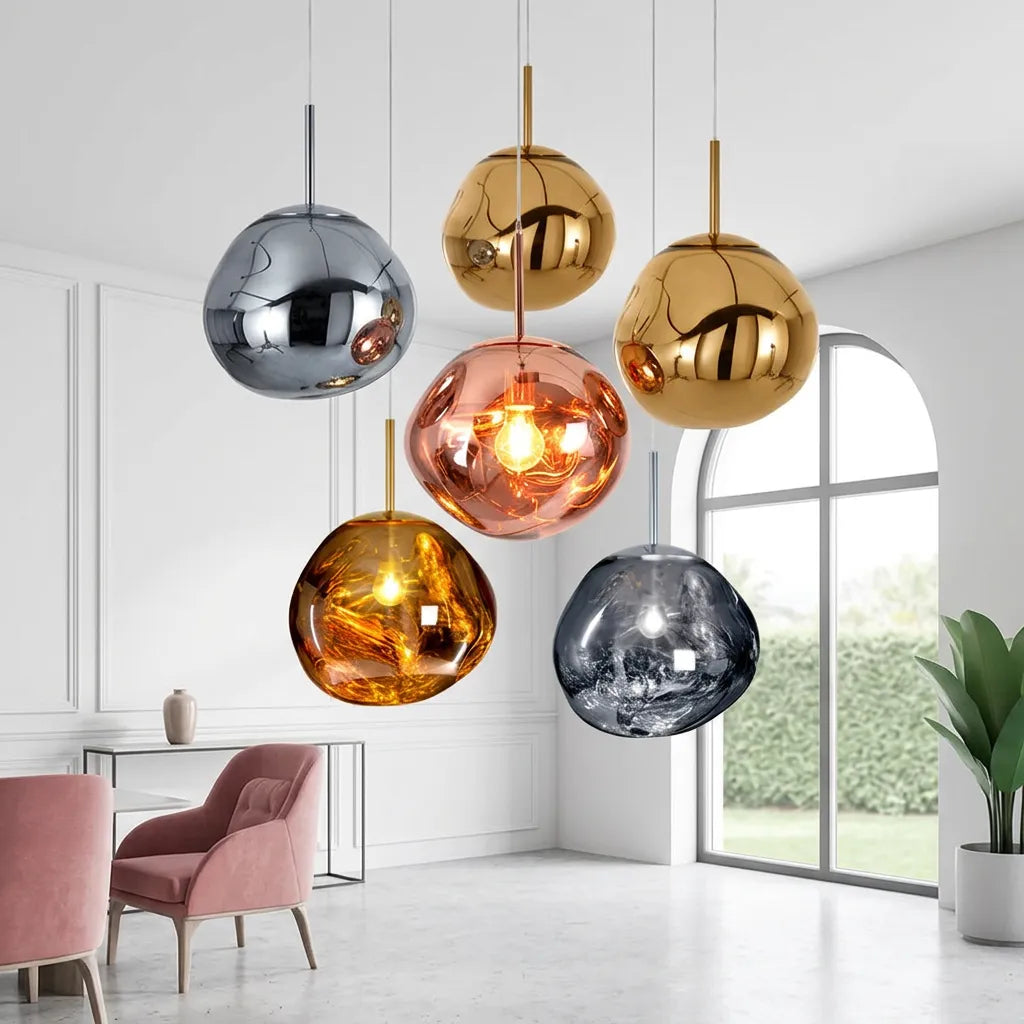 Suspension Milo | Luminaire suspendu design organique blanc chaud
