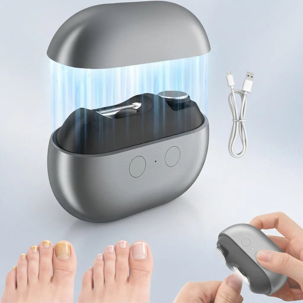 Coupe Ongle Electrique Orthopédique Inox pour Ongles Épais Gris