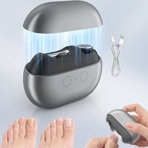 Coupe Ongle Electrique Orthopédique Inox pour Ongles Épais Gris