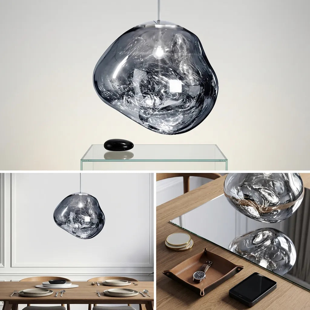 Suspension Milo | Luminaire suspendu design organique blanc chaud