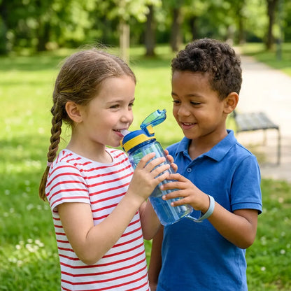 Gourde Enfant DinoSip | Gourde enfant 600ml avec paille étanche sans BPA