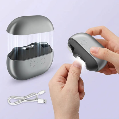 Coupe Ongle Electrique Orthopédique Inox pour Ongles Épais Gris