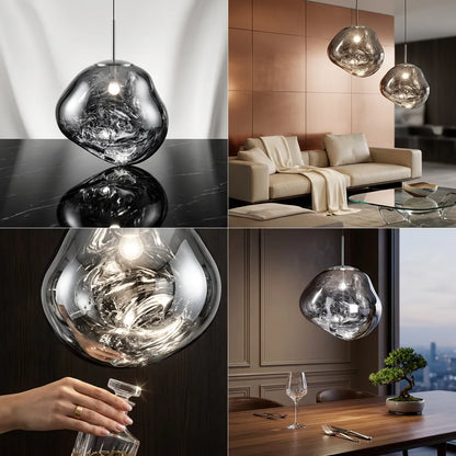 Suspension Milo | Luminaire suspendu design organique blanc chaud