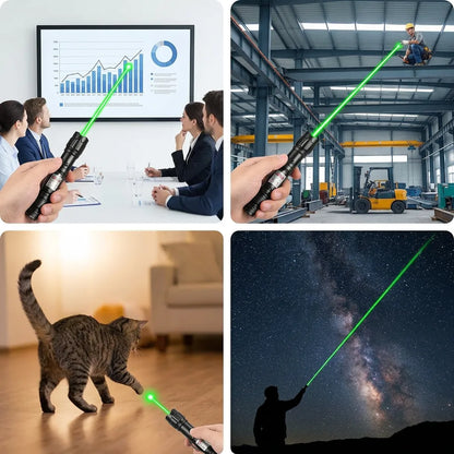 Pointeur Laser GreenBeam | Laser vert rechargeable 532 nm en aluminium
