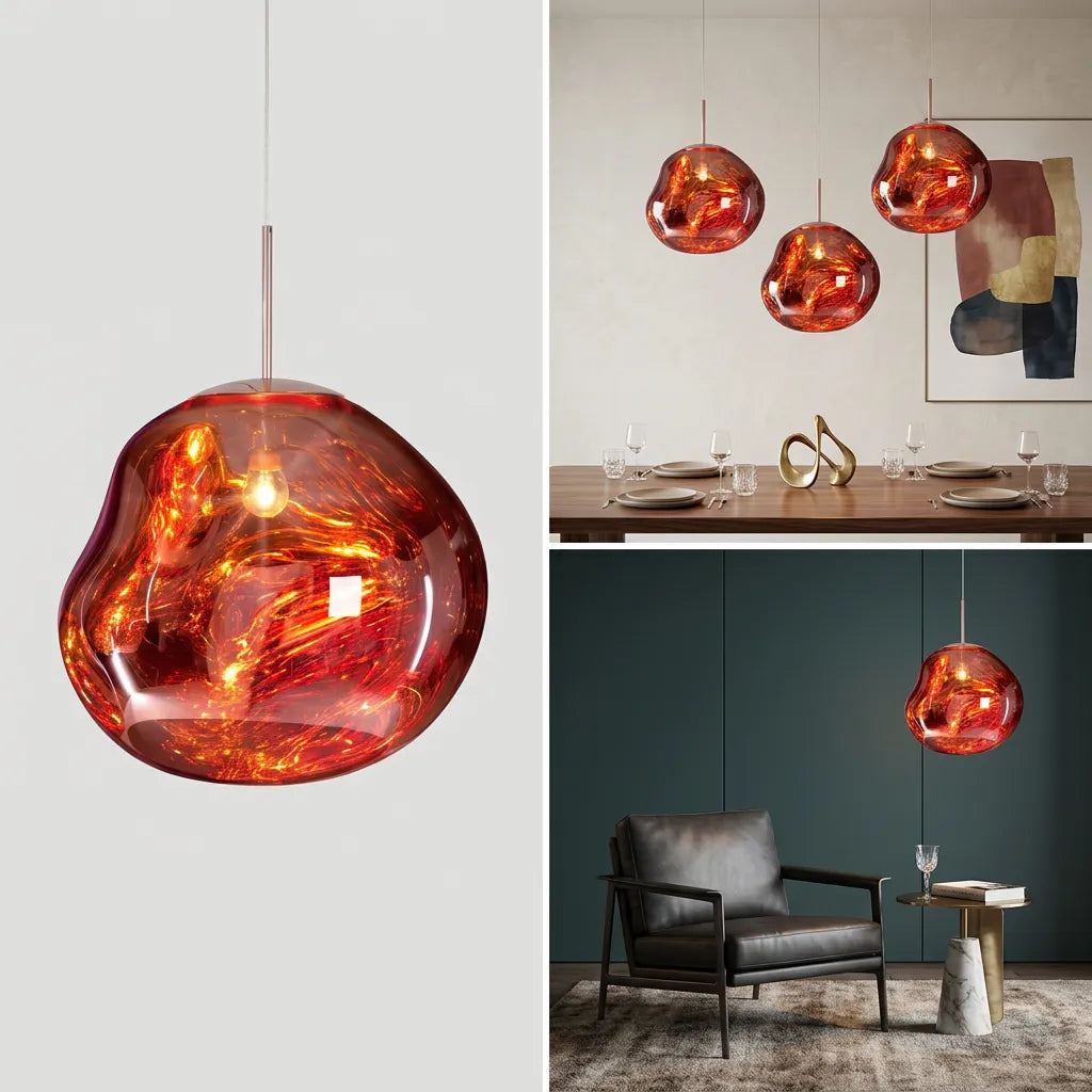 Suspension Milo | Luminaire suspendu design organique blanc chaud