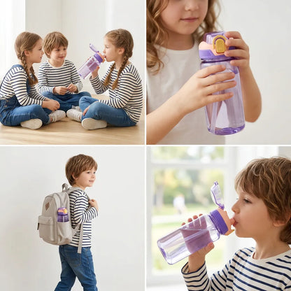 Gourde Enfant DinoSip | Gourde enfant 600ml avec paille étanche sans BPA
