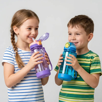 Gourde Enfant DinoSip | Gourde enfant 600ml avec paille étanche sans BPA