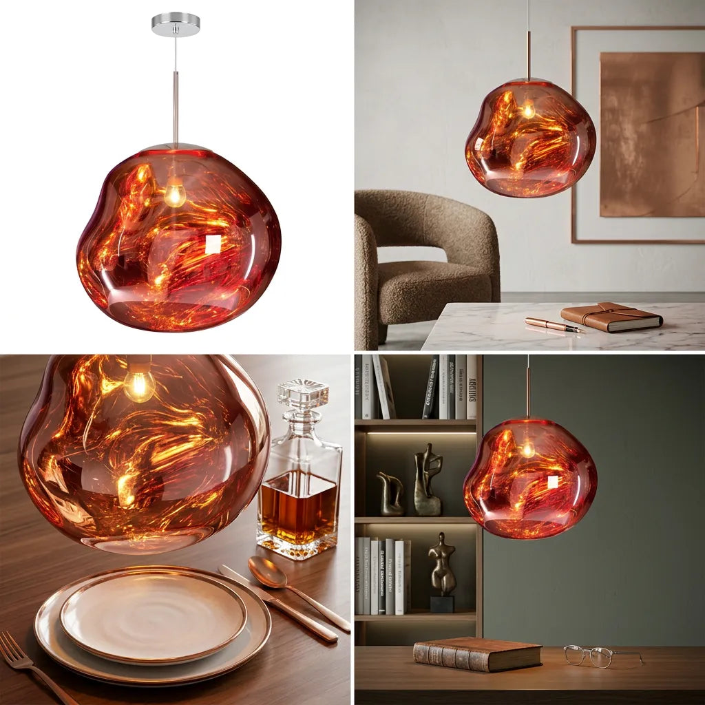 Suspension Milo | Luminaire suspendu design organique blanc chaud