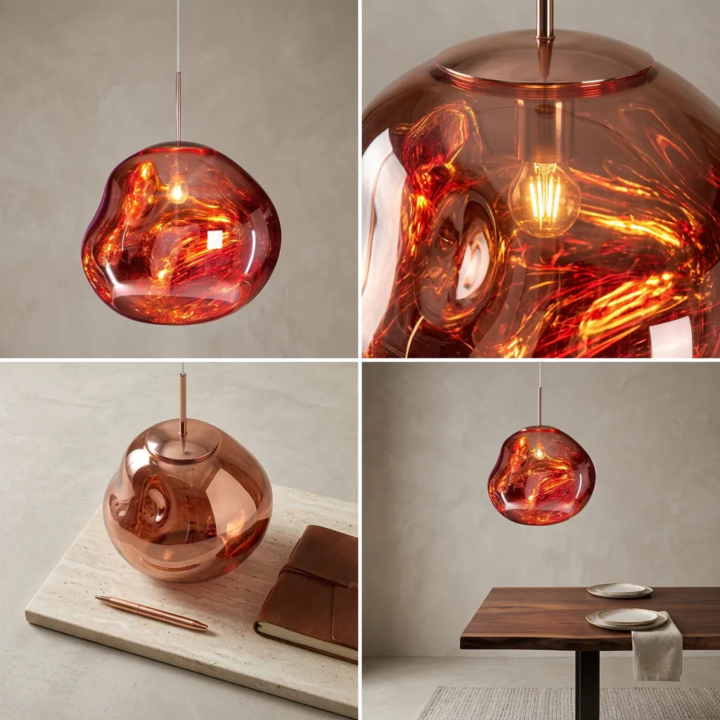 Suspension Milo | Luminaire suspendu design organique blanc chaud