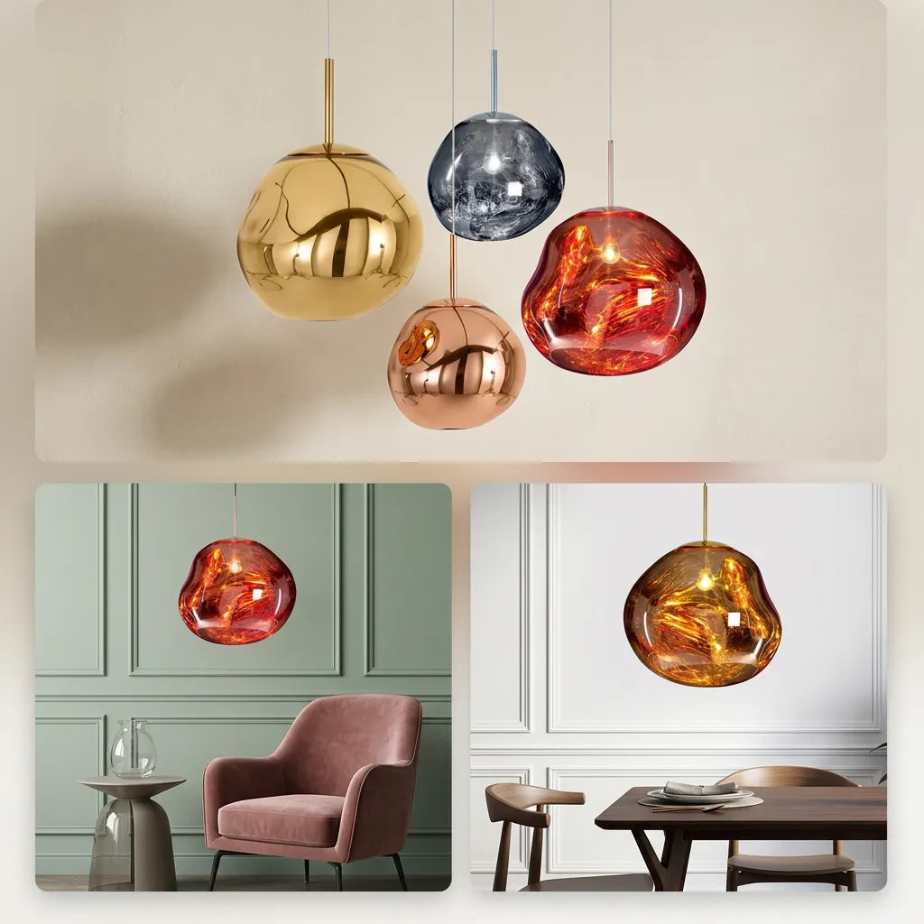 Suspension Milo | Luminaire suspendu design organique blanc chaud