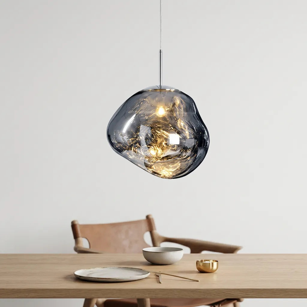 Suspension Milo | Luminaire suspendu design organique blanc chaud