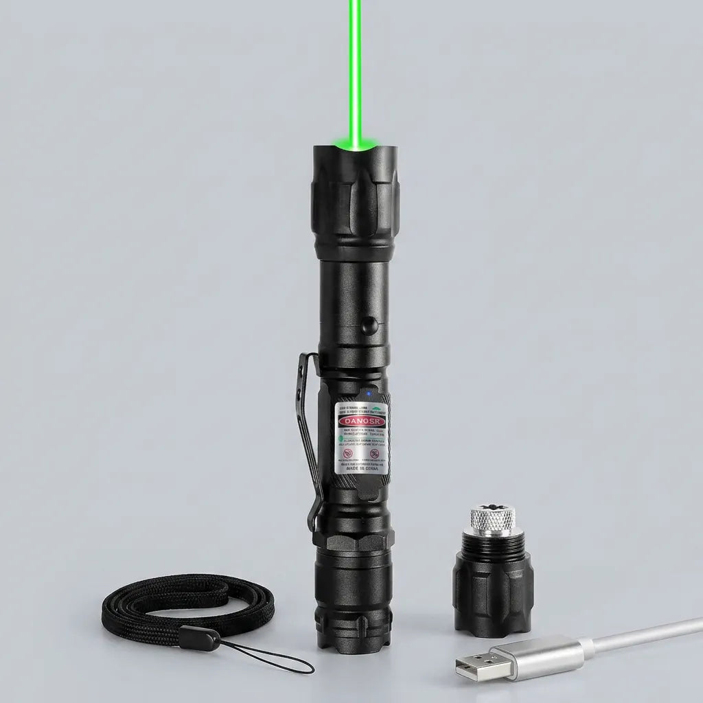 Pointeur Laser GreenBeam | Laser vert rechargeable 532 nm en aluminium