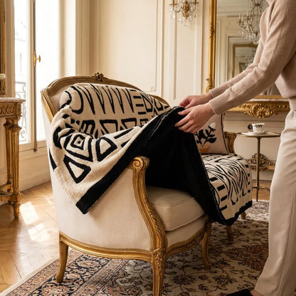 Housse de Canapé Bohéa | Jeté bohème tissé à motif géométrique