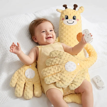 Doudou pour Bébé Câlin | Coussin de tapotement apaisant à télécommande, 3 modes réglables