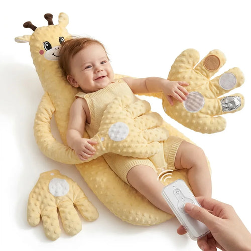 Doudou pour Bébé Câlin | Coussin de tapotement apaisant à télécommande, 3 modes réglables