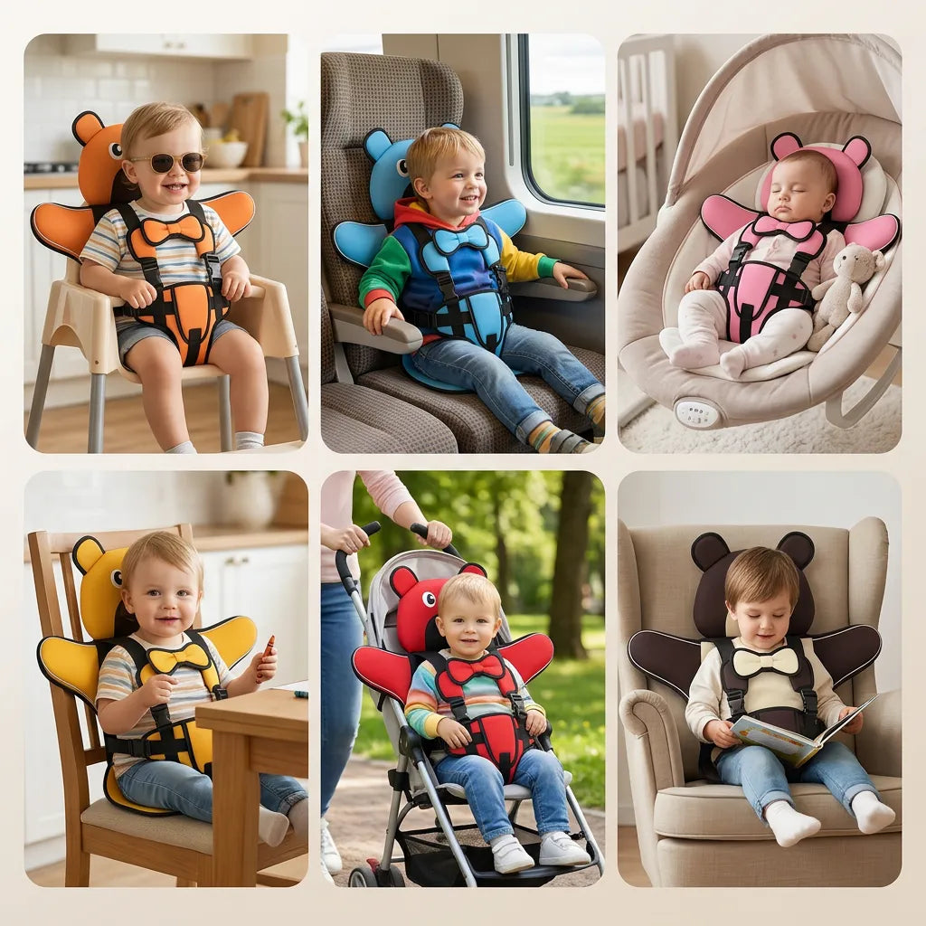 NomadKid | Siège Rehausseur de Voyage Enfant Pliable et Compact