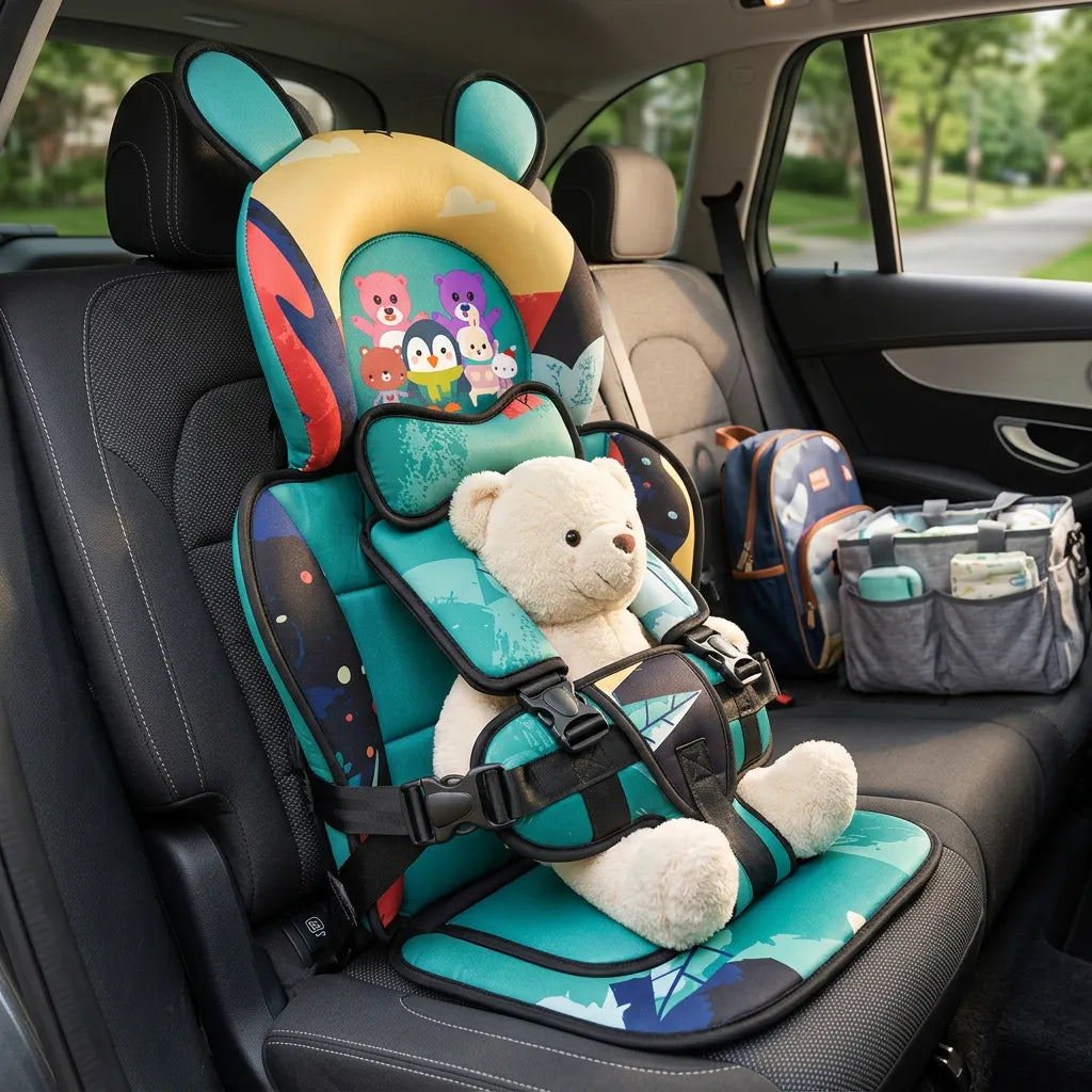 TravelSafe | Siège Rehausseur Voiture Enfant Pliable – Siège Auto Bébé Portable