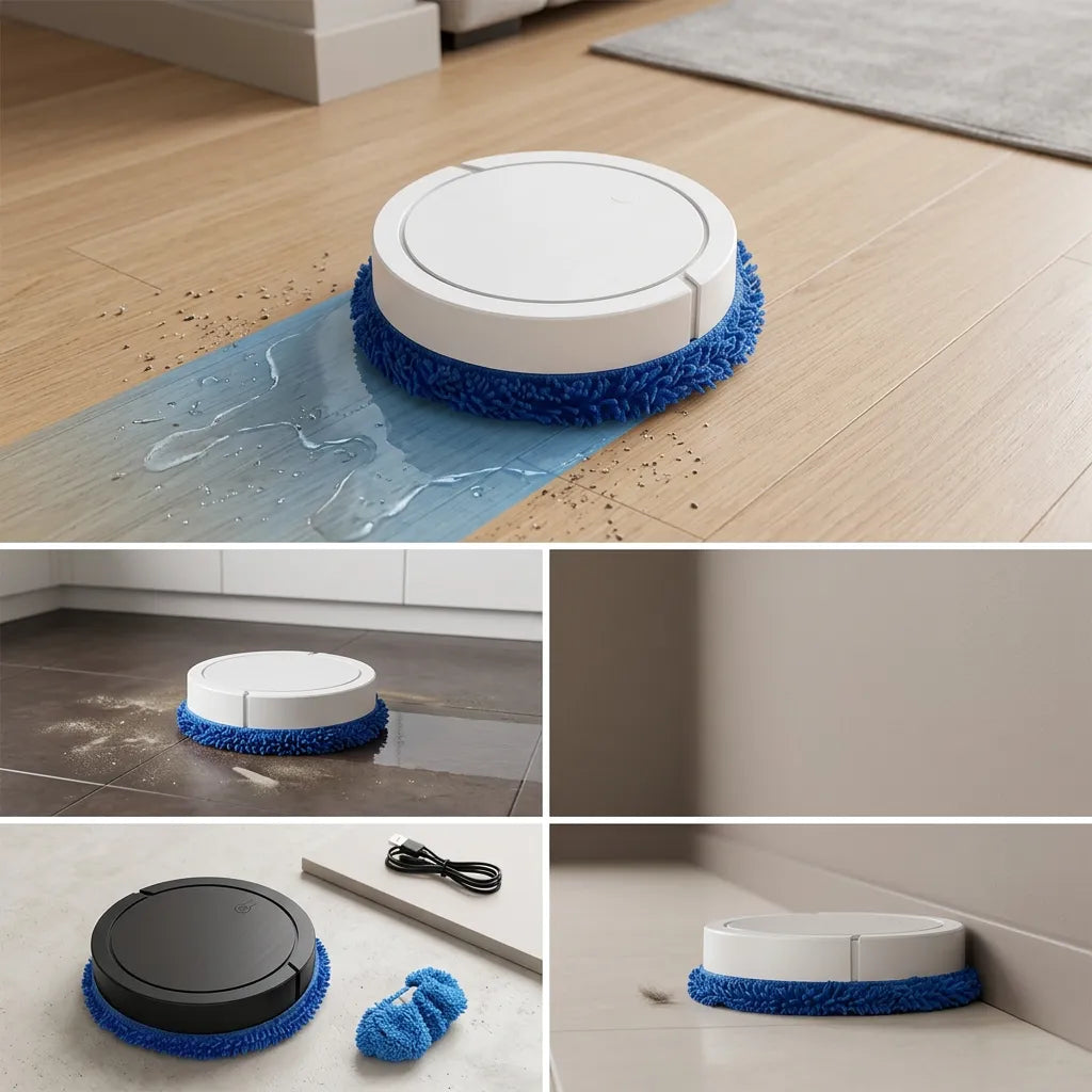 Robot Aspirateur Laveur Donirt Netto | Aspirateur laveur 2-en-1 sans fil rechargeable