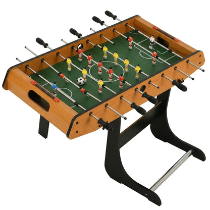 Table de Baby-Foot HOMCOM | Baby-foot pliable 98 cm effet bois et noir