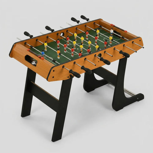 Table de Baby-Foot HOMCOM | Baby-foot pliable 98 cm effet bois et noir