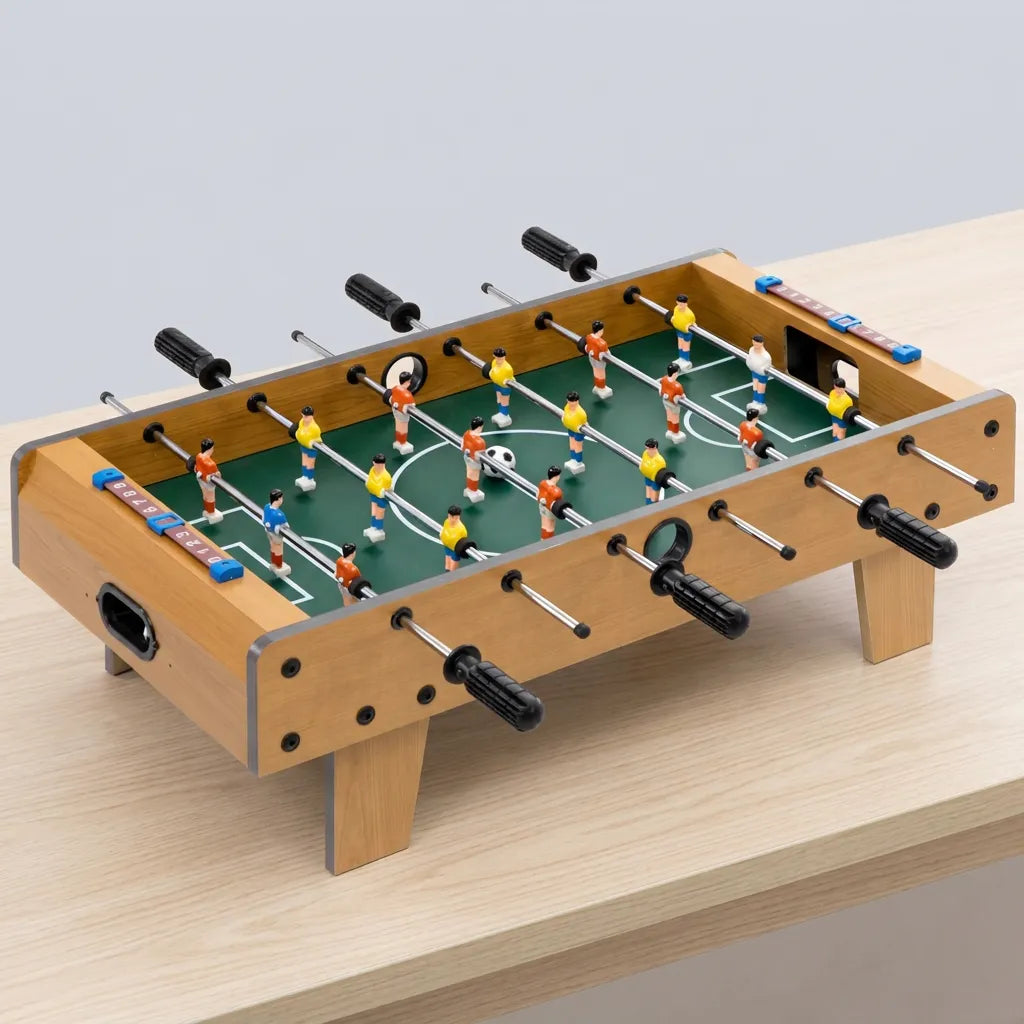 Table de Baby-Foot HOMCOM | Baby-foot de table compact 69 cm pour enfants dès 6 ans