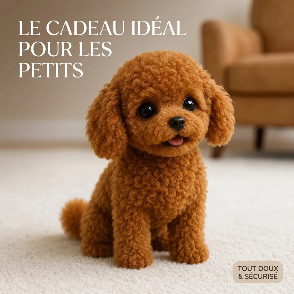 Chiot robot réaliste en peluche