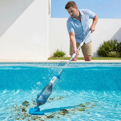 Aspirateur Piscine AquaVac™ | Robot piscine sans fil manuel avec perche télescopique 150 cm