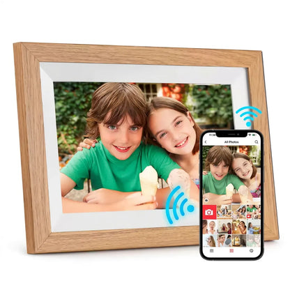 Cadre Photo Numérique Connecté 10,1" | Cadre numérique Wi-Fi tactile HD, 32 Go