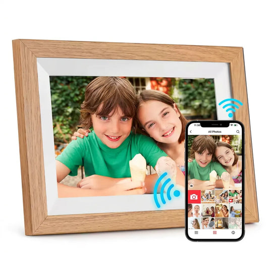 Cadre Photo Numérique Connecté 10,1" | Cadre numérique Wi-Fi tactile HD, 32 Go