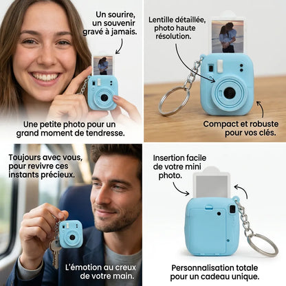 Porte-clés Appareil Photo Mémora | imprimante photo portable, mini charm souvenir