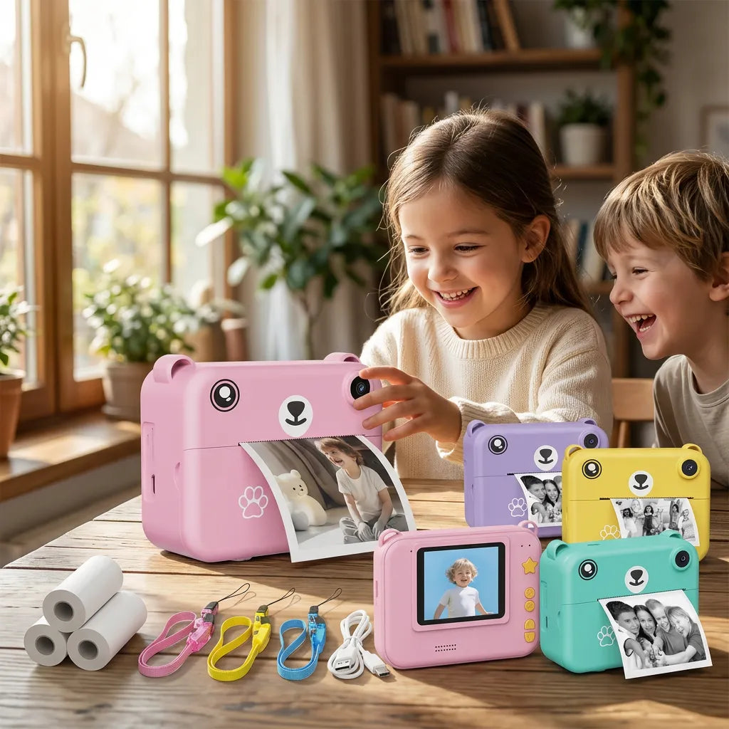 Appareil Photo Enfant Snapio Mini | imprimante photo portable, objectif rotatif 180°