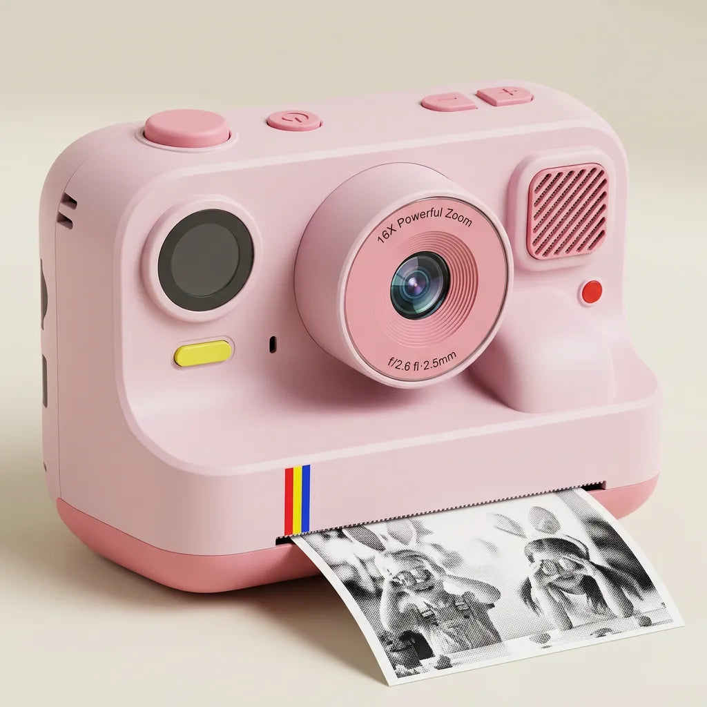 Appareil Photo Enfant Snapio | Imprimante photo portable intégrée, double objectif et impression instantanée