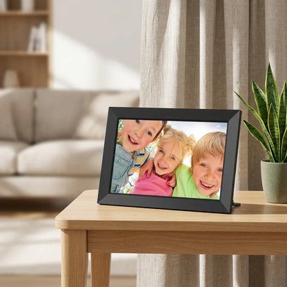 Cadre Photo Numérique Connecté 10,1" | Cadre numérique Wi-Fi tactile HD, 32 Go