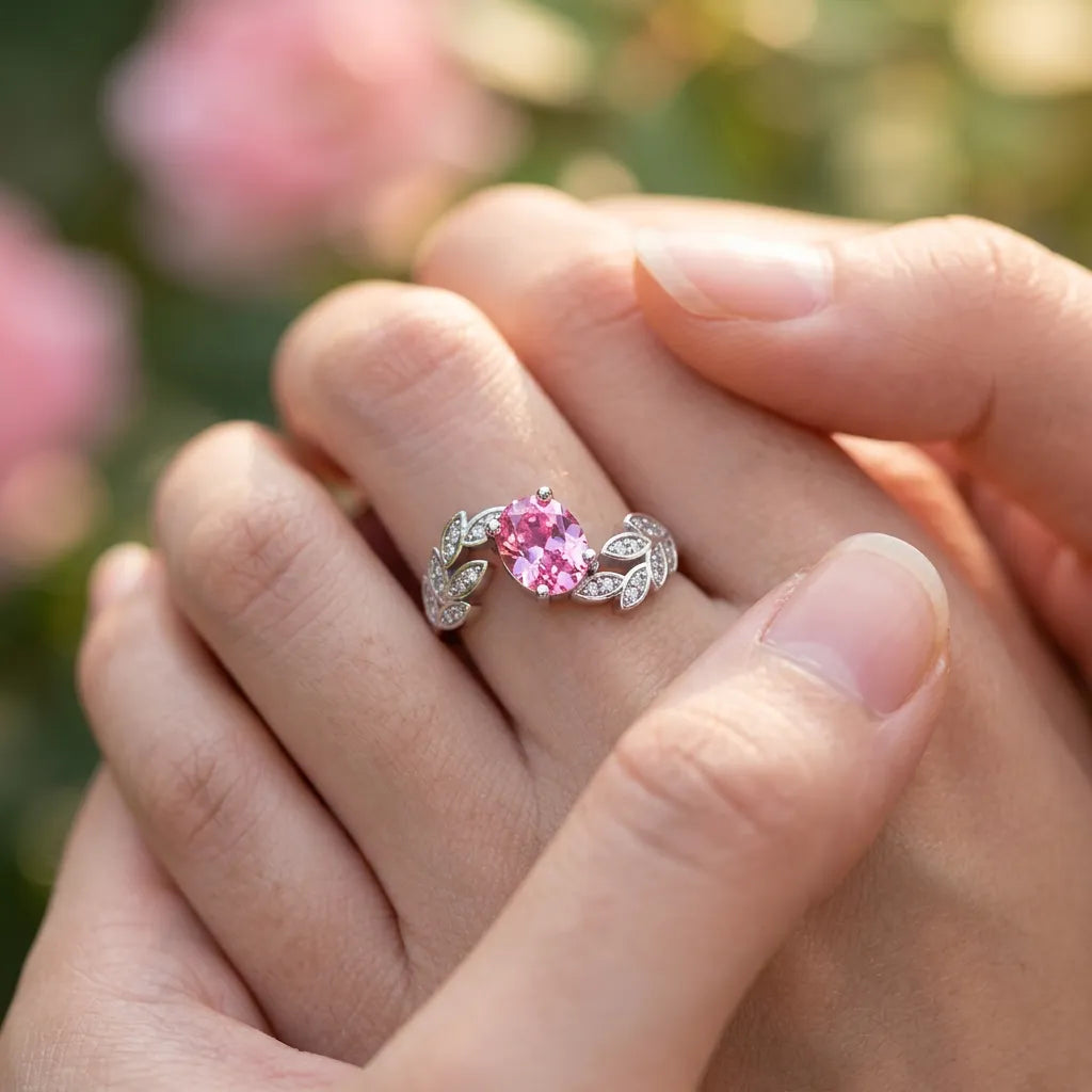 Bague Éclat S925 | Bague pour femme en argent sterling sertie de zircons, taille ajustable