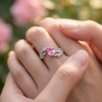 Bague Éclat S925 | Bague pour femme en argent sterling sertie de zircons, taille ajustable