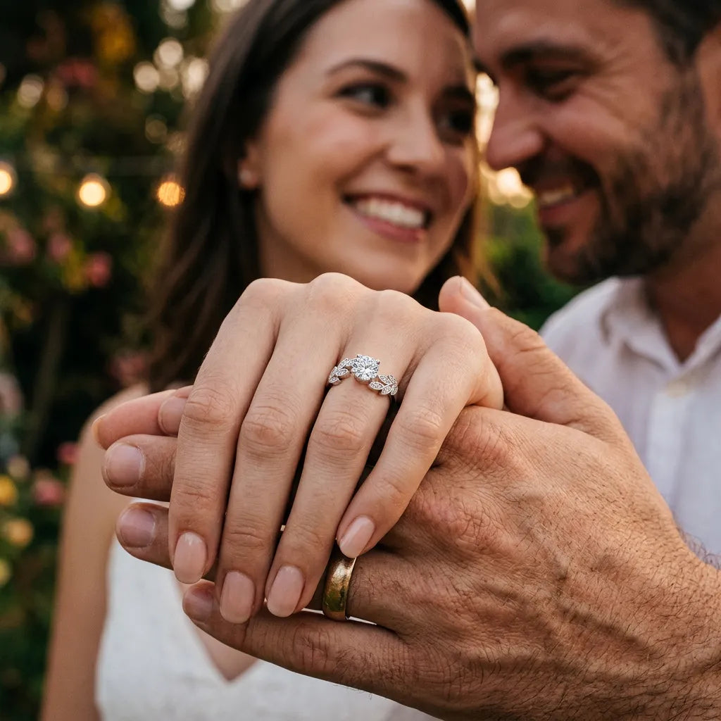 Bague Éclat S925 | Bague pour femme en argent sterling sertie de zircons, taille ajustable
