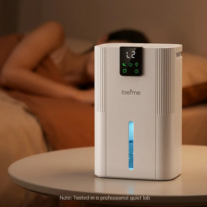 Déshumidificateur d'Air LOEFME | 750 ML/jour, réservoir 2,8 L, écran LED