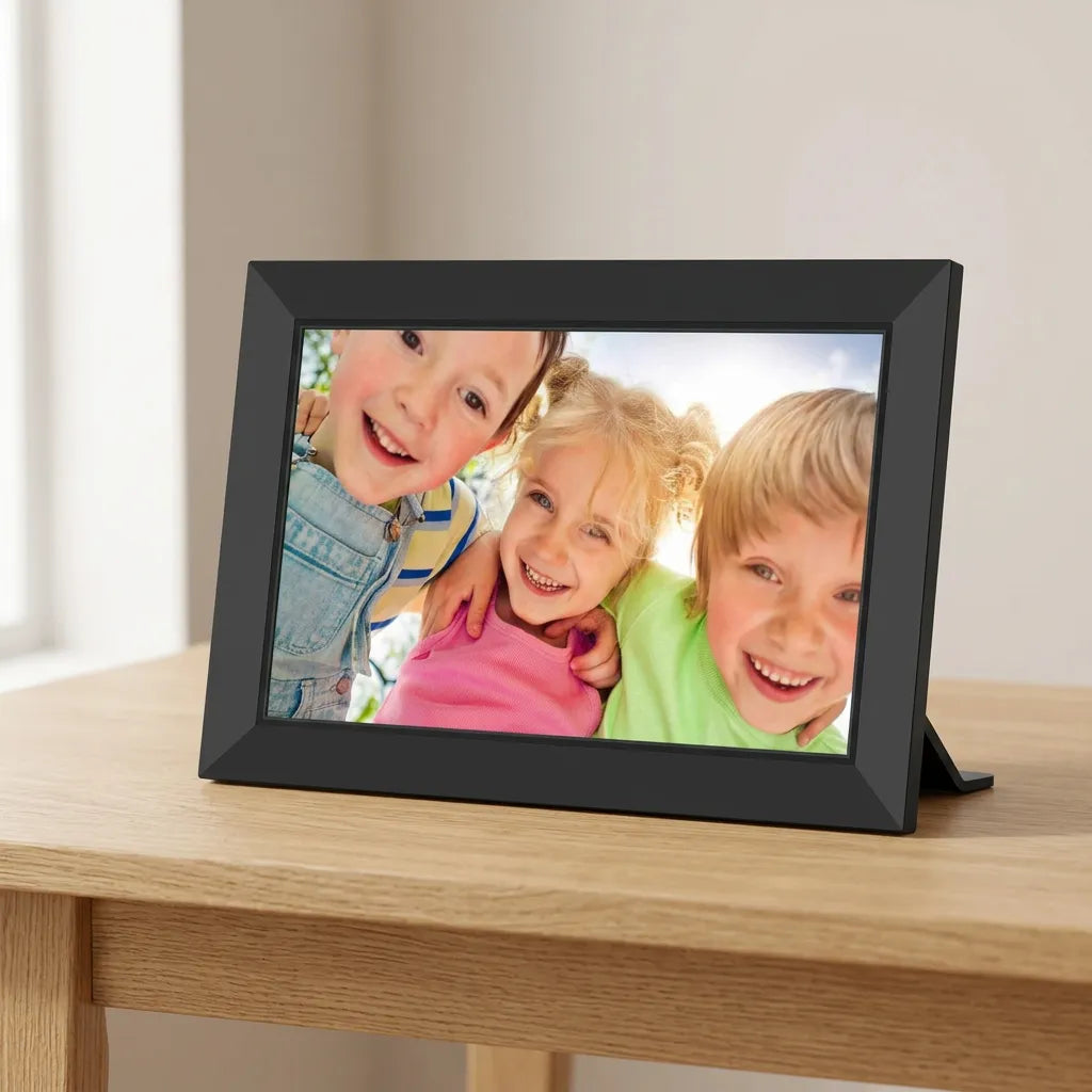 Cadre Photo Numérique Connecté 10,1" | Cadre numérique Wi-Fi tactile HD, 32 Go