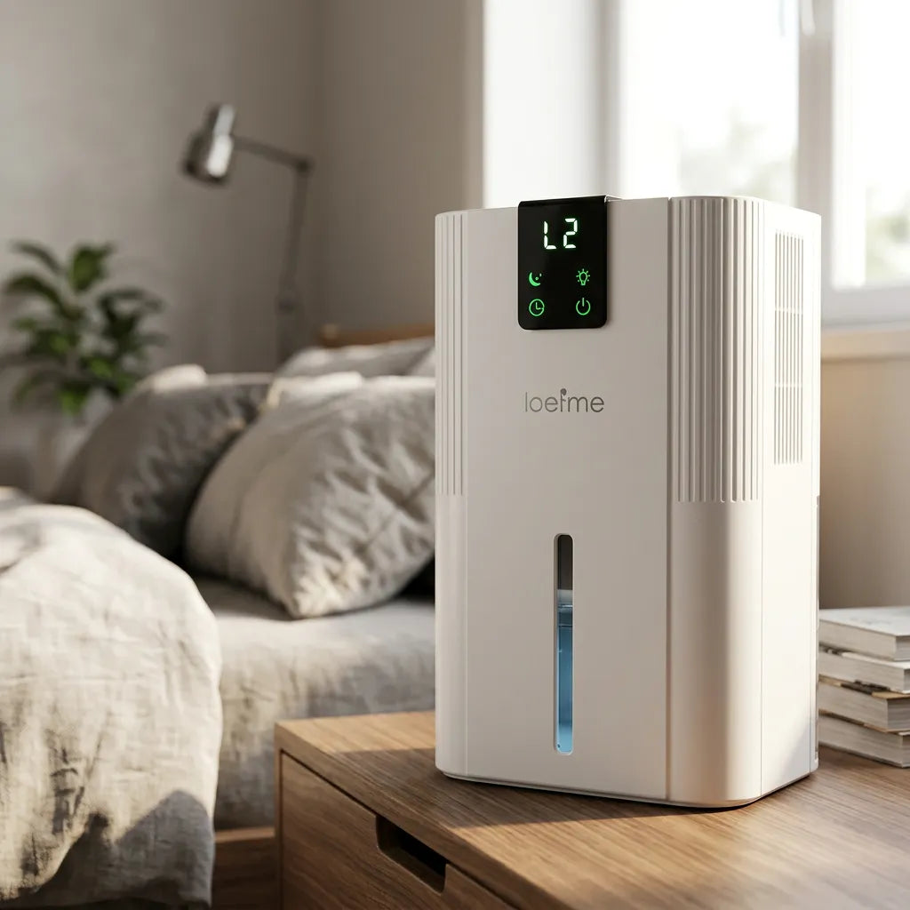 Déshumidificateur d'Air LOEFME | 750 ML/jour, réservoir 2,8 L, écran LED