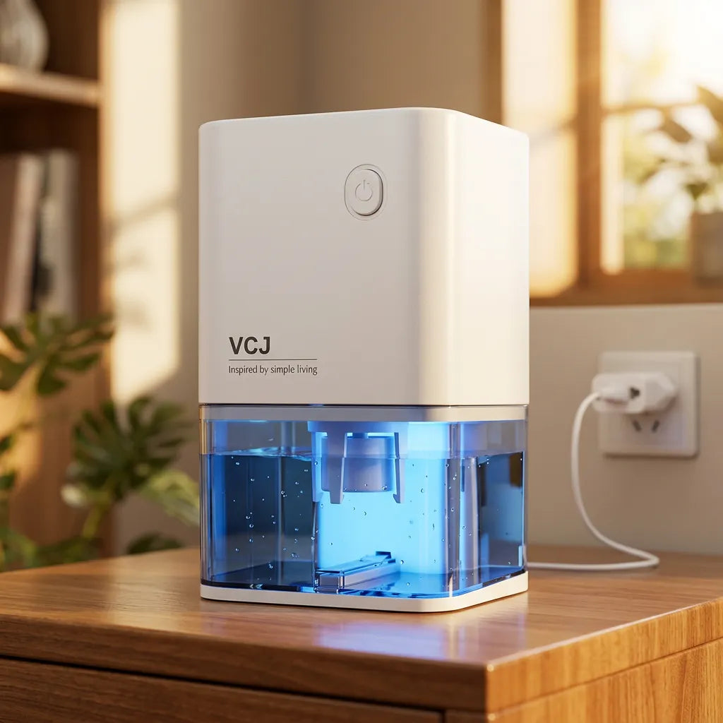 Déshumidificateur Électrique Sécaria | Absorbeur d'humidité silencieux pour chambre, bureau et maison