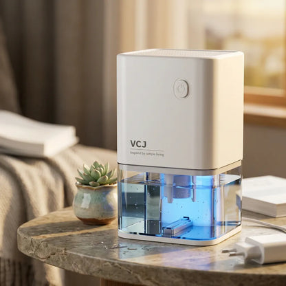 Déshumidificateur Électrique Sécaria | Absorbeur d'humidité silencieux pour chambre, bureau et maison