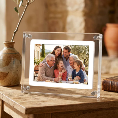 Cadre Photo Numérique Acryl | Cadre numérique compact 5/7" à écran IPS et batterie